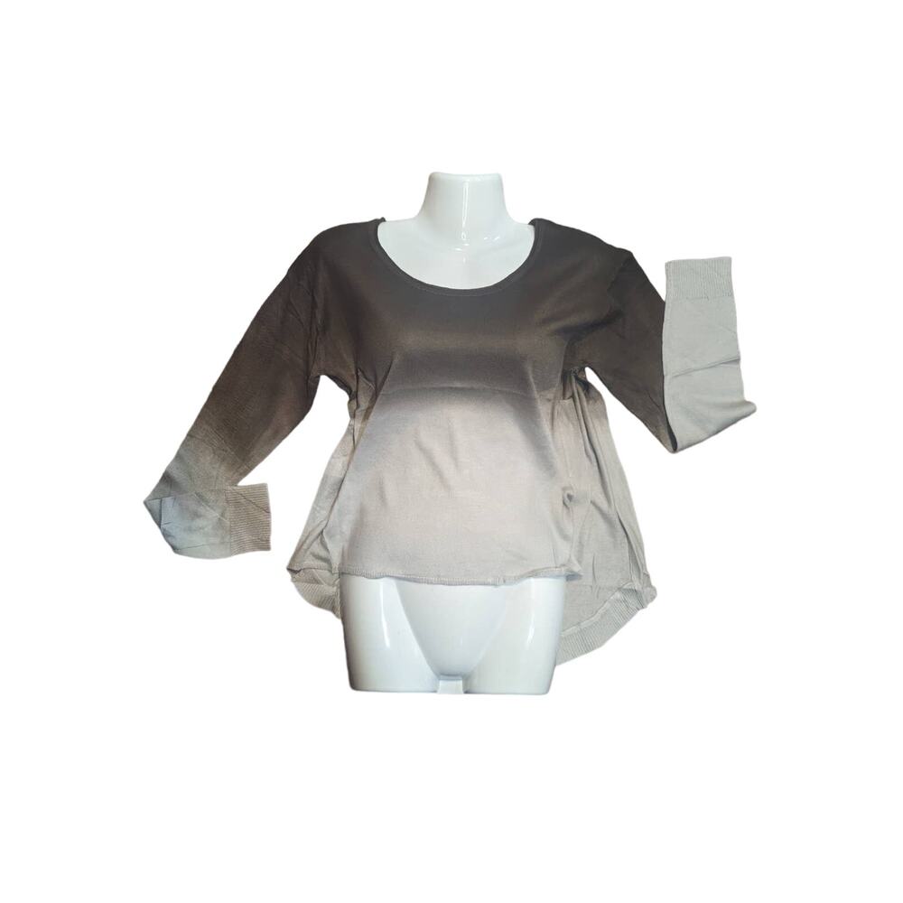 Uniq Women's ombre brown/cream knit with an open side slit size M